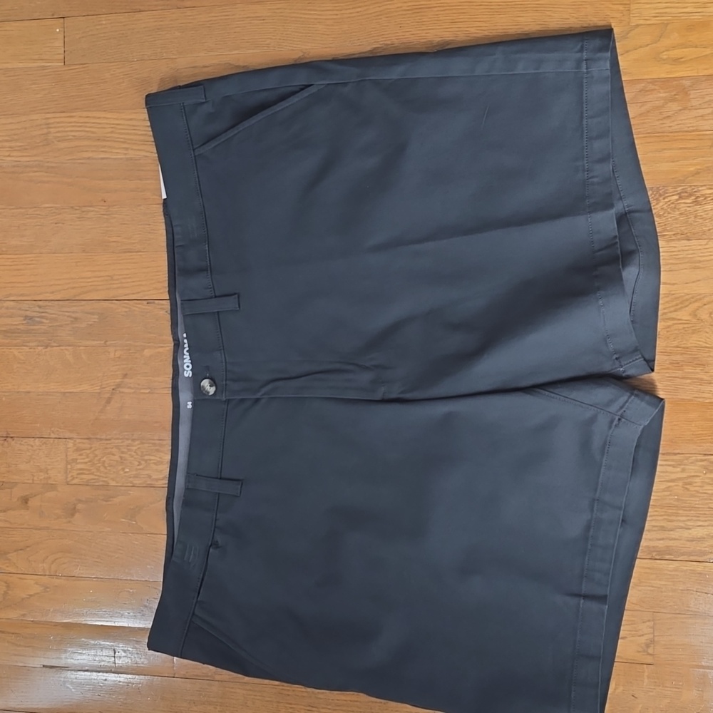 SONOMA BRAND MEN'S BIG & TALL DARK GREY FLAT FRONT SHORTS SIZE 54